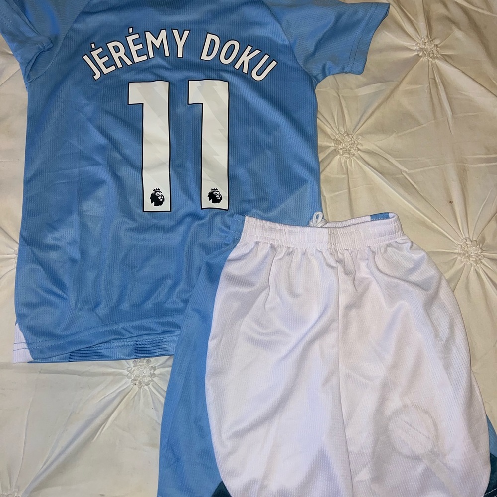 Manchester city youth, Jeremy Doku kit. NWT